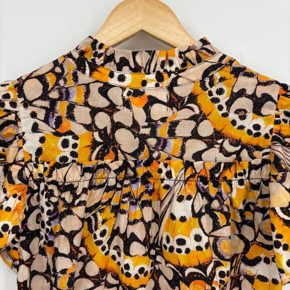 Dear John Stephany Top in Printed Lady Yellow Women’s‎ Size Small, Boho Nature - Picture 6 of 9